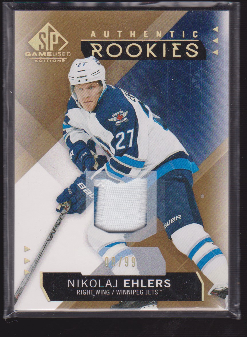 2015-16 SP Game Used Gold Spectrum #157 Nikolaj Ehlers 8/99 (image for) 2015-16 SP Game Used Gold Spectrum #157 Nikolaj Ehlers 8/99